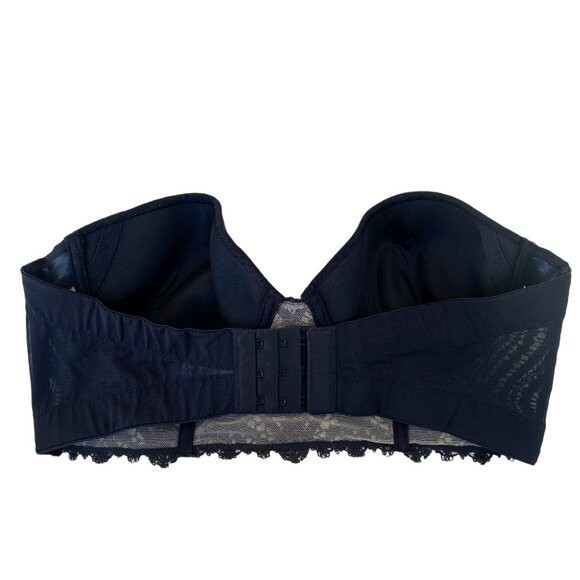 COSABELLA designer Black Strapless Corset type BRA sz 32B - made in ITALY - Picture 3 of 12